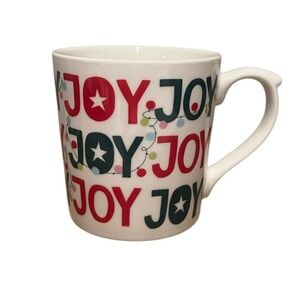 JOY Christmas Lights Coffee Mug